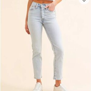 Light Blue Levi wedgie straight